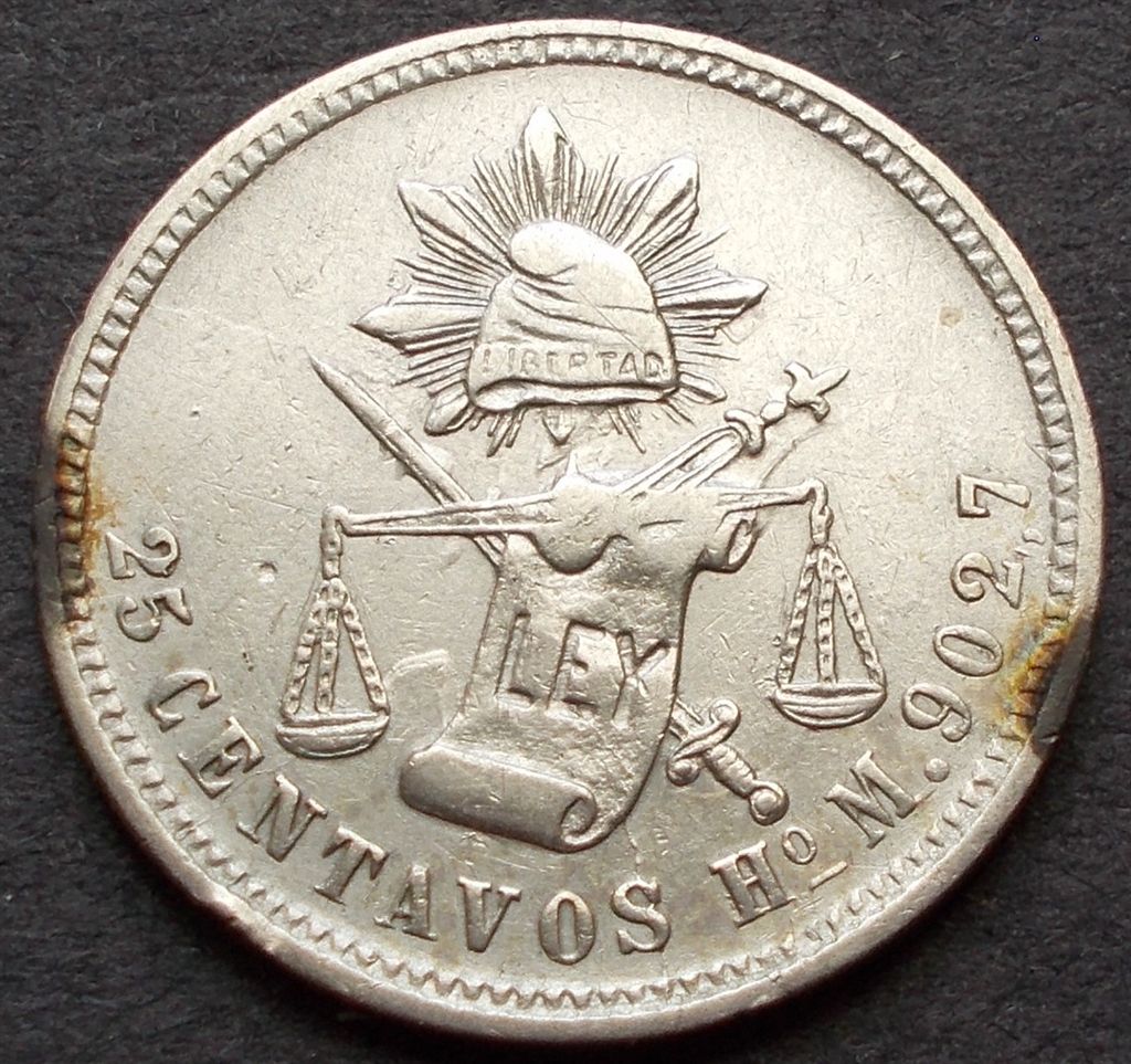 1884-Ho-Hermosillo-25-Centavos
